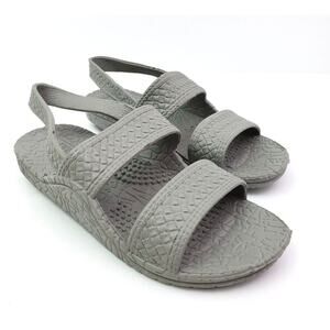 Hawaii J-Slips Silver Surf Toddler Kids Size 7 Silver Gray Jesus Sandals